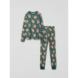 Grønn julepyjamas for voksne fra Polarn O. Pyret