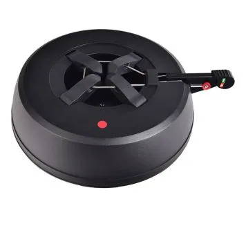 Svart juletrefot med pedal fra Bauhaus