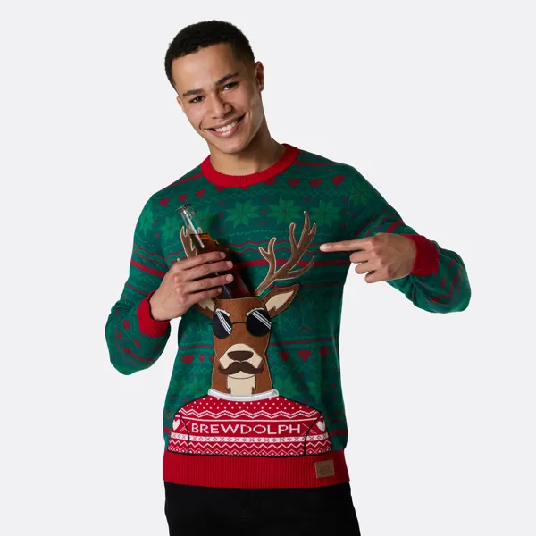 SillySanta Brewdolph julegenser herre