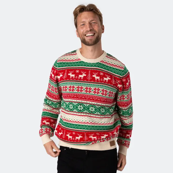 SillySanta Strikket julegenser herre